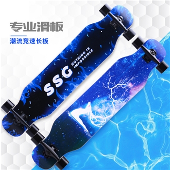 42寸长板公路滑板巡洋舰四轮陆地冲浪滑板中国枫舞板longboard